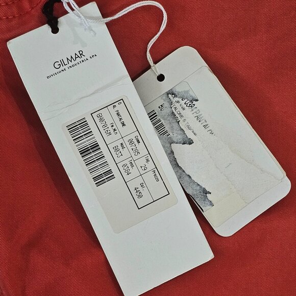 Ice Iceberg Dragon Print Ankle Capri Fitted Jeans Red 29 - Picture 9 of 10